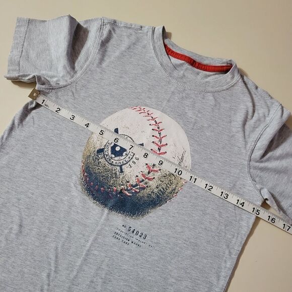 Gap Boys Gray Short Sleeve Baseball Graphic T-Shirt - Picture 3 of 8